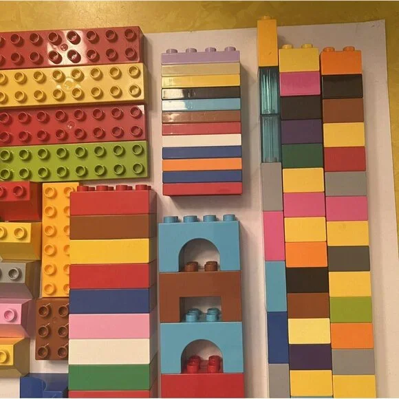 Lego DUPLO 7 lbs Bulk Train Figures Castle Auto ABC #s Flowers Bricks VTG & MOD - Picture 6 of 16